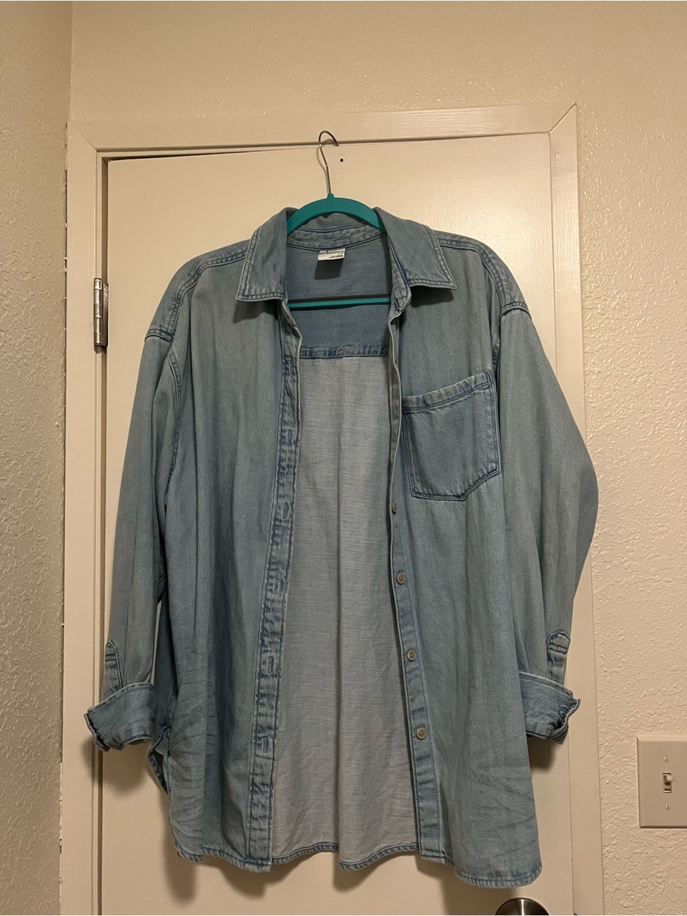 aerie Light Blue Denim Shirt Jacket